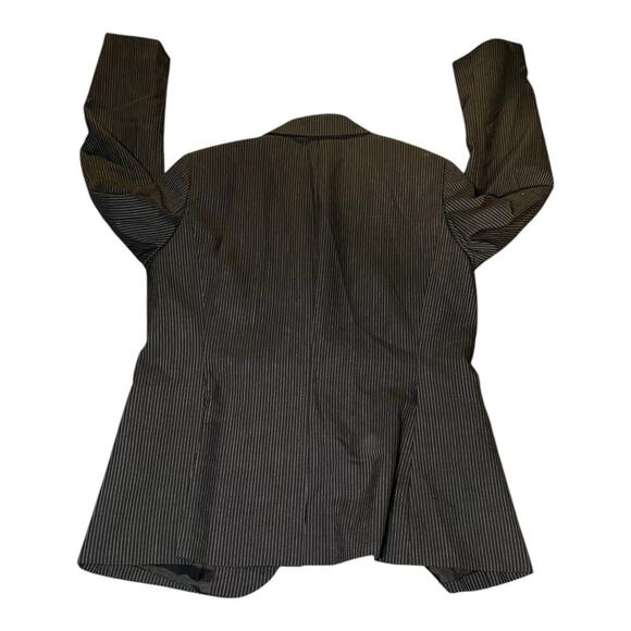 Brooks Brothers Milano Fit Blazer Navy Pinstripe Wool Blend One-Button Size 10P - Picture 2 of 8